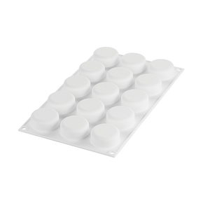 Silikonowa forma do ciastek i monoporcji - 15x 45x20 mm, 30 ml - Essenziale 30 | SILIKOMART, Modern Single Portions