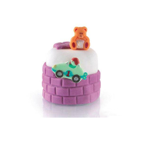 Wycinarka z wypychaczem do ciasta w kształcie autka i misia, komplet 2 szt. | SILIKOMART, TAG14 Cutter Toys