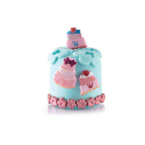 Wycinarka z wypychaczem do ciasta w kształcie tortu, komplet 2 szt. | SILIKOMART, TAG05 Cutter Mini Cake