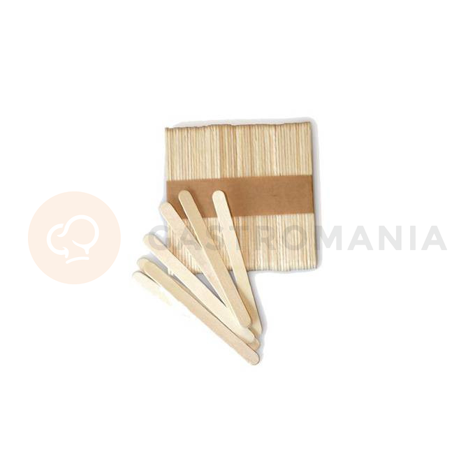 Drewniane mini-patyczki do lodów 72x8x2 mm, 100 szt. | SILIKOMART, 99.401.99.0002