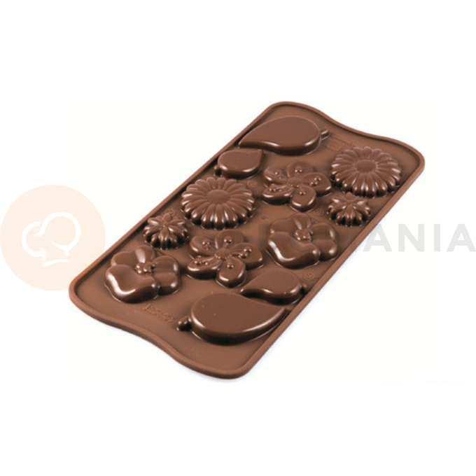 Forma do pralin i czekoladek - rośliny, 12x - SCG44 Choco Garden | SILIKOMART, EasyChoc 3D Choco