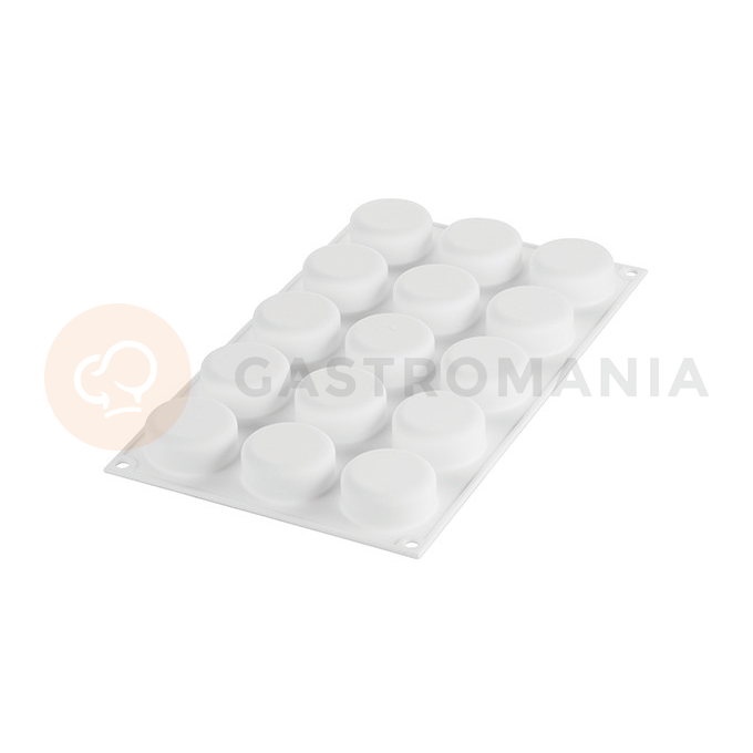 Silikonowa forma do ciastek i monoporcji - 15x 45x20 mm, 30 ml - Essenziale 30 | SILIKOMART, Modern Single Portions