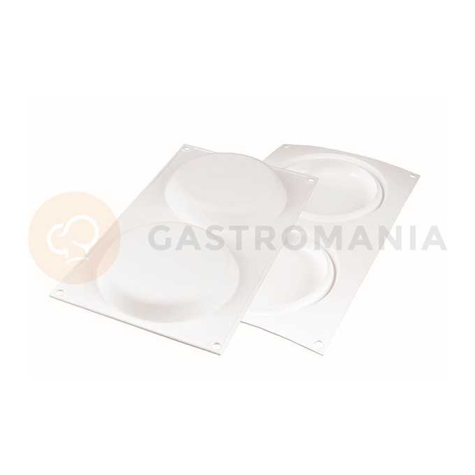 Silikonowa forma do wykończenia deserów 3D - 2x 122x20 mm, 230 ml - Decor Round 230 | SILIKOMART, Decorative Elements