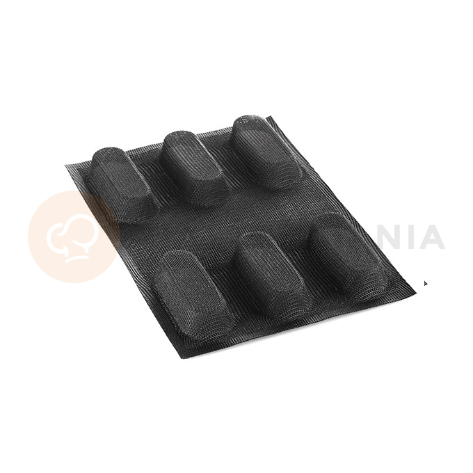 Silikonowa forma na mini podłużne ciastka 6x 95x40x25 mm, 4 szt. | SILIKOMART, Air Plus 03 Mini Plumcake
