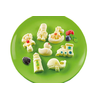 Forma silikonowa na ciastka i desery SF208 Fancy Toys - zabawki, 15 gniazd | SILIKOMART, Celebration