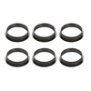 Zestaw form do tart 6 szt. - pierścień + forma silikonowa, 6x 80x20 mm, Kit Tarte Ring Fleur | SILIKOMART, Tarte 4.0