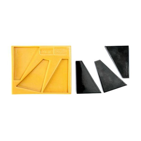 Forma silikonowa do masy cukrowej lub czekolady w kształcie uciętego trójkąta - 120x70x9 mm | SILIKOMART, SugarFlex Gold