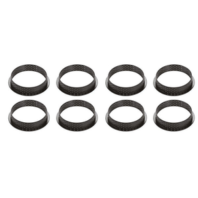 Zestaw form do tart 8 szt. - pierścień + forma silikonowa, 8x 70x20 mm, Kit Tarte Ring Palet | SILIKOMART, Tarte 4.0