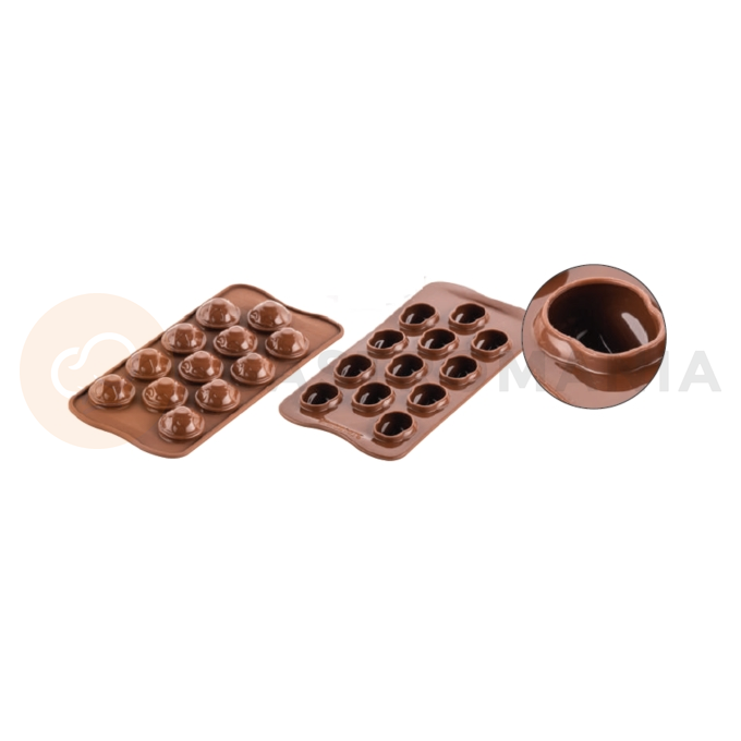 Forma do pralin i czekoladek - czaszki, 12x 10 ml - SCG055 Amleto | SILIKOMART, EasyChoc 3D Choco