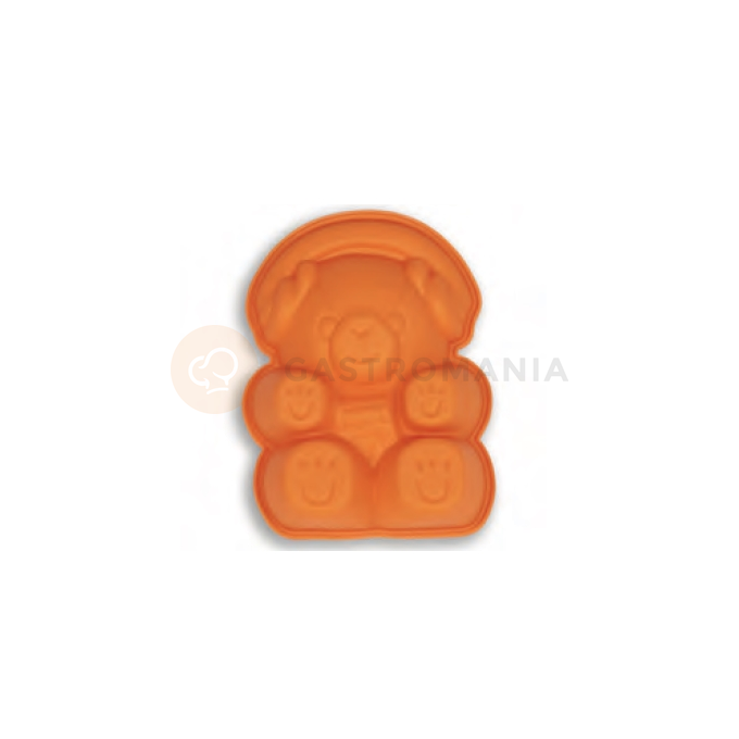 Forma na ciasta i torty SFT803 SMALL TEDDY BEAR, miś, 12,5x16,2x3,6 cm | SILIKOMART, Uniflex
