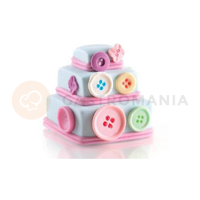 Forma silikonowa SF168 MINI WONDER CAKE SQUARE mini-torty 6x 70x60 mm | SILIKOMART, 26.168.19.0069