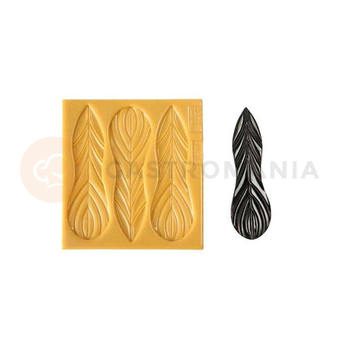 Forma silikonowa do masy cukrowej lub czekolady w kształcie liścia - 165x50 mm | SILIKOMART, SugarFlex Gold
