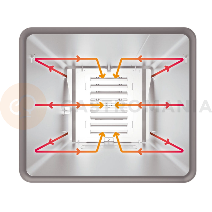 Piec konwekcyjno-parowy elektryczny, automatyczny system myjący, 4x GN1/1, 6,3 kW, 400 V | MYCHEF, Cook Master 041E