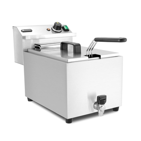 Frytownica z kranem spustowym, manualna, 10 l, 400 V | HENDI, Profi Line XL