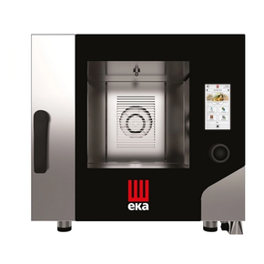 Piec konwekcyjno-parowy gazowy 5x GN 1/1 z bezpośrednim natryskiem, ekranem dotykowym, z systemem myjącym i sondą | EKA, Millennial Touch Screen GASTRO