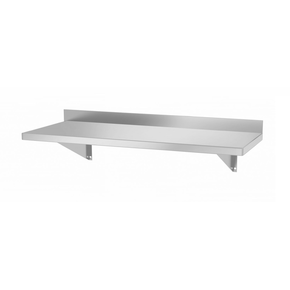 Półka wisząca na konsolach, z dwiema konsolami, 800x300x250 mm | HENDI, 816486