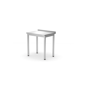 Stół przyścienny bez półki - skręcany 600x600x850 mm | HENDI, Budget Line