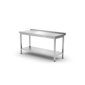 Stół przyścienny z półką - skręcany 1000x600x850 mm | HENDI, Budget Line