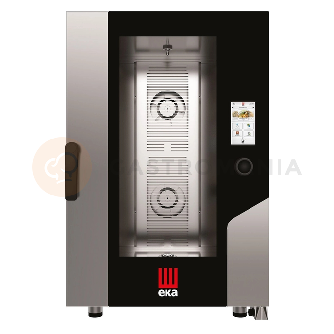 Piec konwekcyjno-parowy 11 x GN 1/1, elektryczny z bojlerem, 730x849x1130 mm | EKA, Millenial Touch Screen Gastro