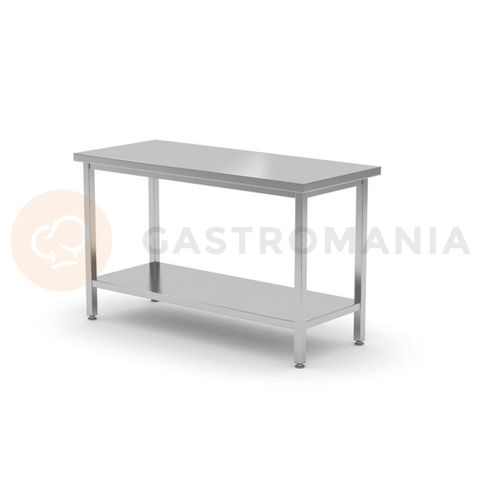 Stół roboczy centralny z półką, skręcany 1400x700x850 mm | HENDI, Kitchen Line