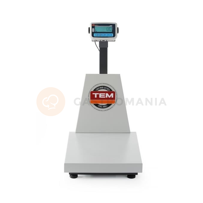Waga platformowa LCD z wysięgnikiem i z legalizacją, 300 kg | TEM, EKO+