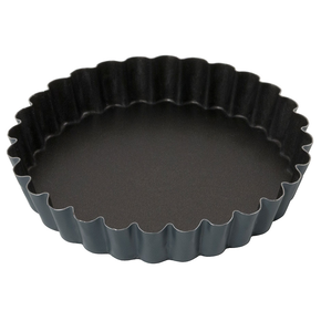 Foremka z metalu do ciasta z powłoką non-stick, okrągła falista, średnica 120 mm | CONTACTO, 6373/120