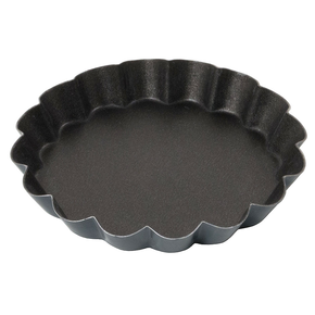 Foremka z metalu do ciasta z powłoką non-stick, okrągła falista, średnica 80 mm | CONTACTO, 6373/080