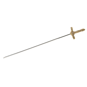 Ozdobna szpila do szaszłyków ze stali nierdzewnej, 295 mm, miecz | CONTACTO, 1166/005