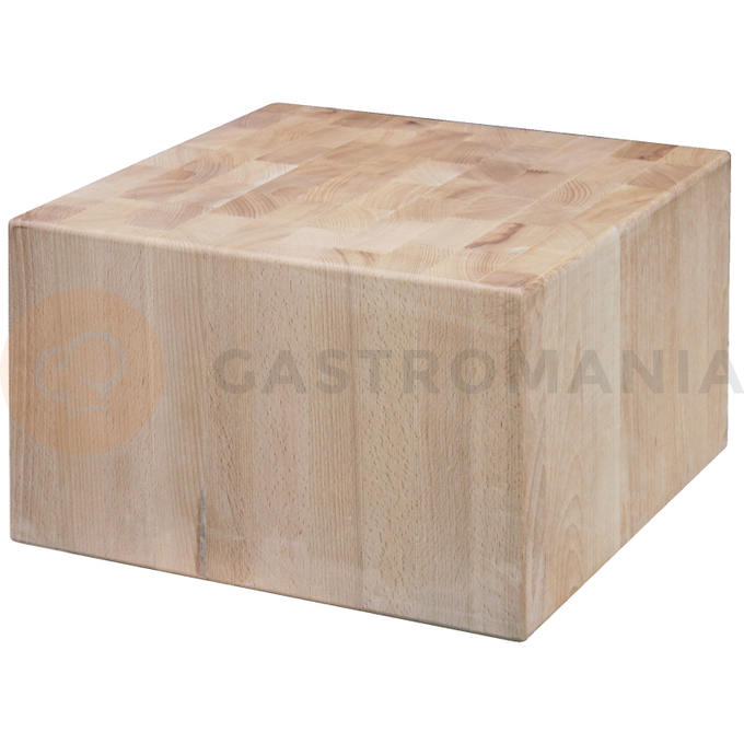 Kloc masarski z drewna, bez podstawy 500x500x250 mm | CONTACTO, 3644/505