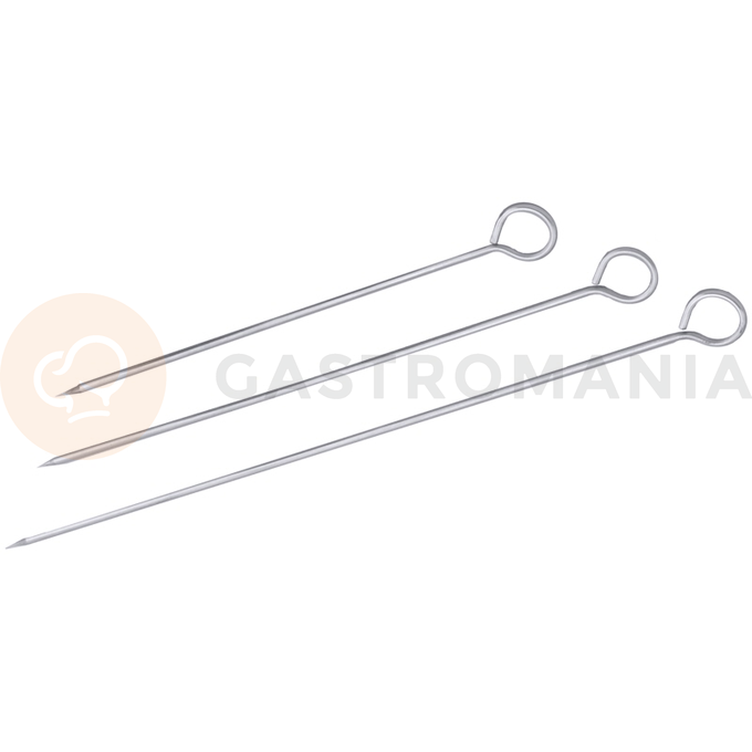 Szpila do szaszłyków ze stali nierdzewnej, długość 250 mm, 12 sztuk | CONTACTO, 855/250