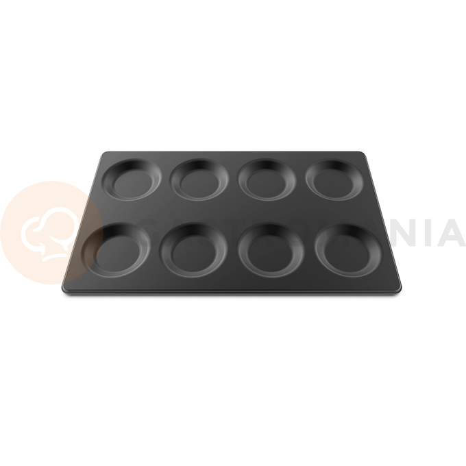Aluminiowa blacha do 8 jajek z nieprzywierającą powłoką | UNOX, EGGS 8x1