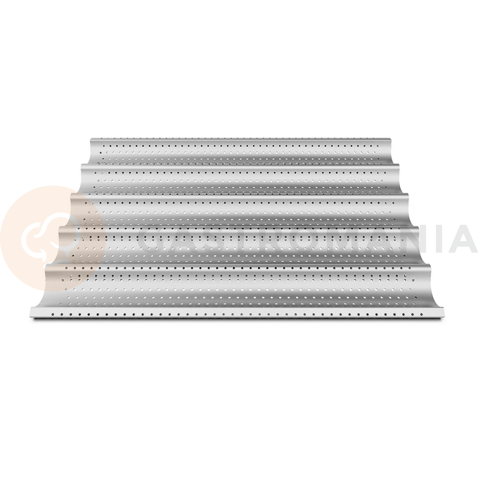 Blacha aluminiowa mikroperforowana, 5 wgłębień, 600x400xx34 mm | UNOX, FORO.BAGUETTE