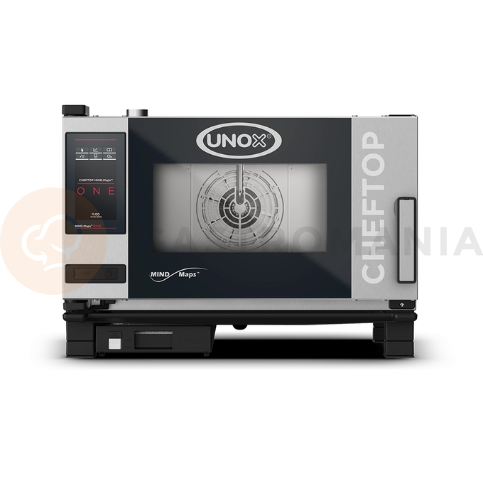 Piec konwekcyjno-parowy 3x GN1/1, elektryczny, 5 kW/400V  | UNOX, CHEFTOP MIND.Maps ONE COUNTERTOP