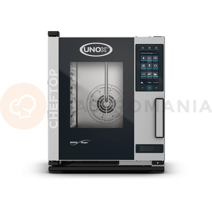 Piec konwekcyjno-parowy 5x GN1/1, elektryczny, 9,3 kW/400V  | UNOX, CHEFTOP MIND.Maps PLUS COMPACT