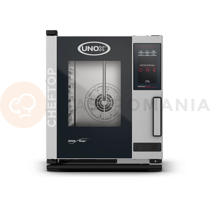 Piec konwekcyjno-parowy 5x GN2/3, elektryczny, 5,15 kW/400V   | UNOX, CHEFTOP MIND.Maps ONE COMPACT