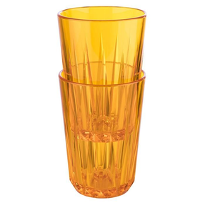 Szklanka z pomarańczowego tritanu o pojemności 0,3 l | APS, Crystal