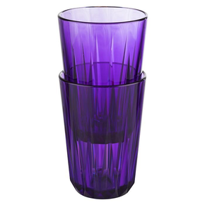 Szklanka z tritanu w kolorze lila o pojemności 0,5 l | APS, Crystal