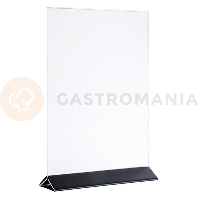 Stojak do menu 105x70x170, czarny | APS, 71527