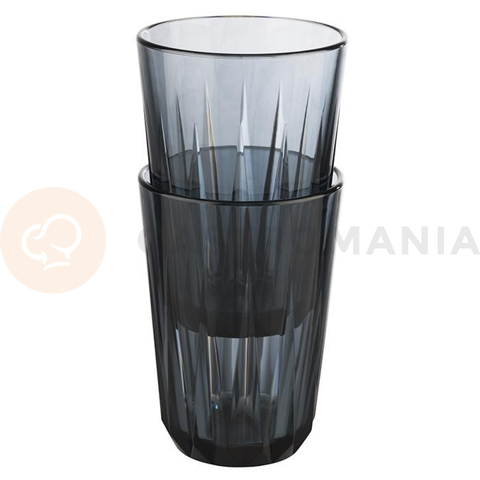 Szklanka z szarego tritanu o pojemności 0,5 l | APS, Crystal