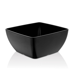 Miska kwadratowa z melaminy, czarna, 190x190x(h)90 mm | FINE DINE, 779590
