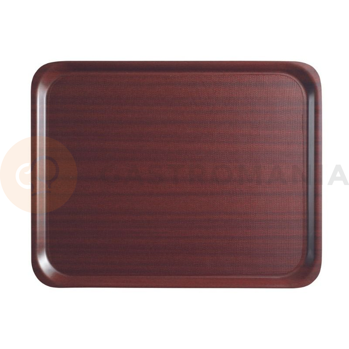 Taca do serwowania, antypoślizgowa, w kolorze mahoniowym, prostokątna, o wym. 330x430 mm | CAMBRO, Mykonos