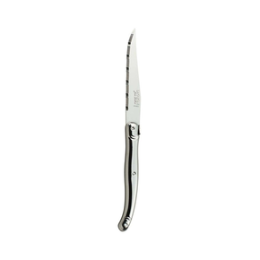 Nóż do steków ząbkowany z rękojeścią ze stali nierdzewnej 230 mm | STEELITE, Laguiole Blade