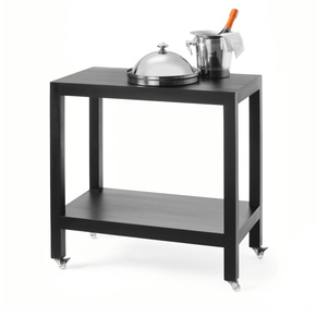 Wózek kelnerski dębowy 820x460x(h)850 mm | FINE DINE, Madeira Black