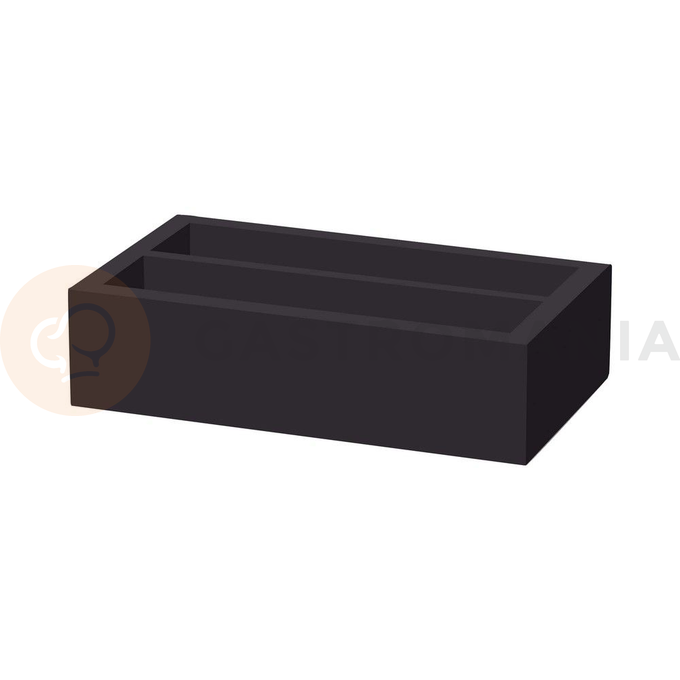 Skrzynka na sztućce dwudzielna 275x165x70 mm | FINE DINE, Madeira Black