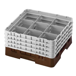 Kosz na szkło max. śr. szkl. 148 mm brązowy | CAMBRO, CM-9S1114167