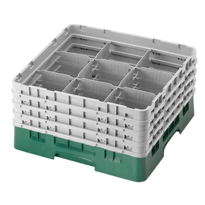 Kosz na szkło max. śr. szkl. 148 mm zielono-niebieski | CAMBRO, CM-9S1114414