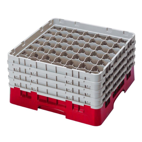 Kosz na szkło max. śr. szkl. 60 mm czerwony | CAMBRO, CM-49S958163