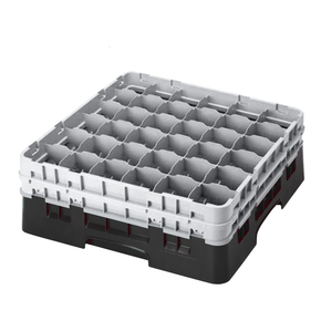 Kosz na szkło max. śr. szkl. 72 mm czarny  | CAMBRO, CM-36S1058110