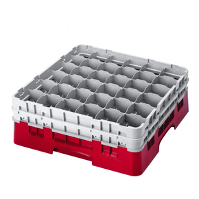 Kosz na szkło max. śr. szkl. 72 mm czerwony | CAMBRO, CM-36S1214163