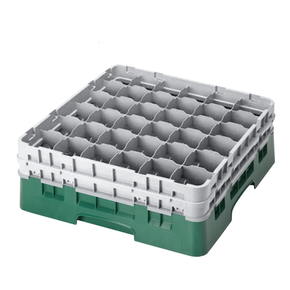 Kosz na szkło max. śr. szkl. 72 mm zielono-niebieski | CAMBRO, CM-36S318414